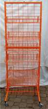 Mesh basket sales stand with 12 baskets