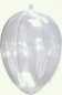 Preview: 4 x Dekorationseier, 140 mm, transparent