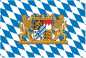 Preview: Dekoflag Bayern, mit Bürgerwappen 150 x 90 cm