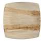 Preview: 25 Teller aus Palmblatt "pure" 26 x 26 cm natur "QUADRATO"