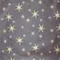 Preview: Straw silk golden star, 50 x 70 cm, kakao/gold