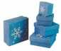 Preview: Pulsar Boxen-Set Schneekristall, Naturpapier, marine, 5in1