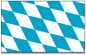 Preview: mini flags Bavarian lozenge