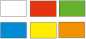 Preview: Mini flags menu sticker color