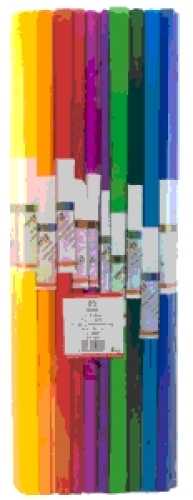 Feinkrepp Papier sortiert 50 x 200 cm , 10 Lagen