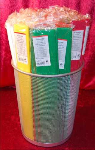 Feinkrepp Premium, 50 x 250 cm, assorted with paper basket