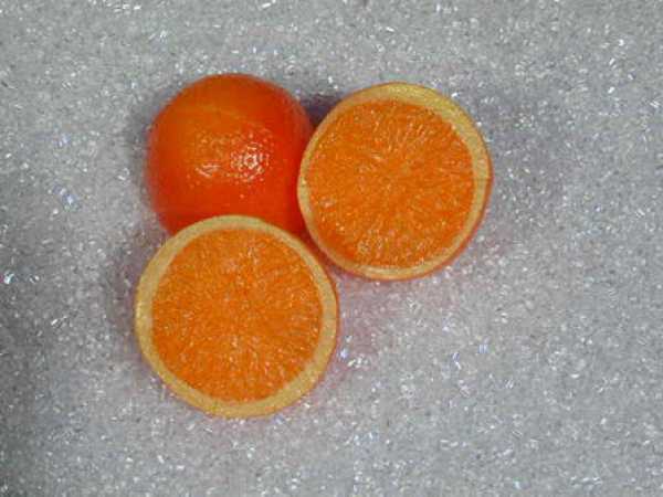 orange halves, 3 parts