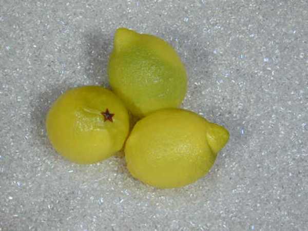 Zitrone, gelb, 3-teilig
