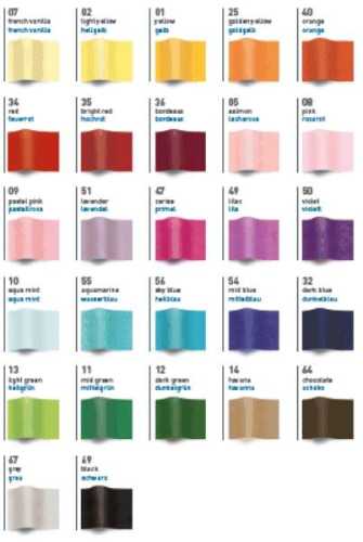 tissue paper, light yellow, 50x70cms, 5 sheets