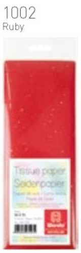 Seidenpapier Polybeutel, Ruby, 50 x 76cm, Packung 10 x 25,4 cm, nicht ausblutend