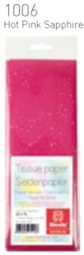 Seidenpapier Polybeutel, Hot Pink Sapphire , 50 x 76cm, Packung 10 x 25,4 cm, nicht ausblutend