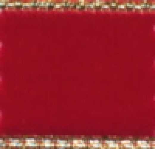 Samtband mit Lurexkante, rouge, 9 mm breit, 10 m