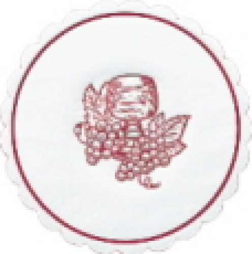 Coasters pulp, grape bordeaux