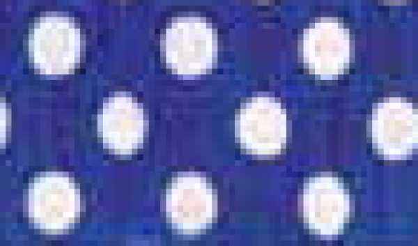 Motiv-Krepp, Pünktchen weiß auf blau