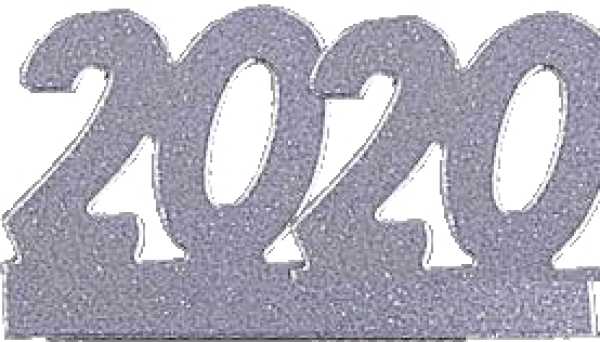 10 x Einzelzahl 2025 Silber 6 x 14 cm