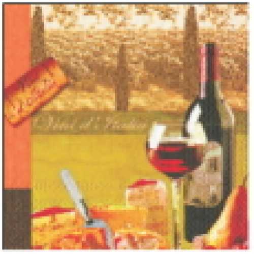 Servietten "Vini da Italia", 25 x 25 cm