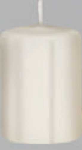 Candles, flat head, 80/50 mm, ivory