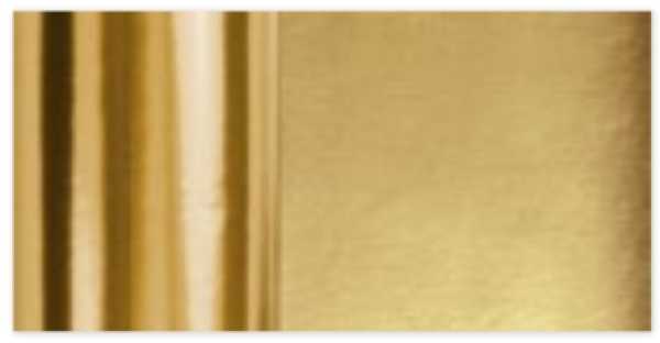 Alu double - sided, plain,  50cm x 10m, gold-gold