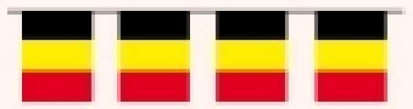 Fahnenketten Belgien, 12 x 24 cm, 5 m, 20 Fahnen