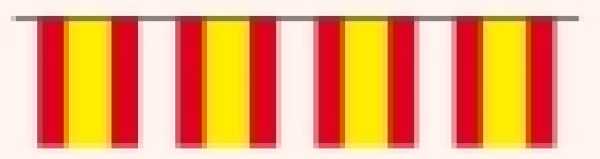Fahnenketten Spanien, 12 x 24 cm, 5 m, 20 Fahnen