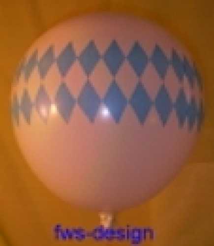Rundluftballons blau "bayr. Raute"