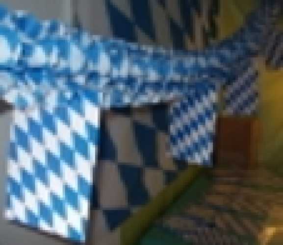 Fahnen-Papier-Girlanden, Bayern, 4 m