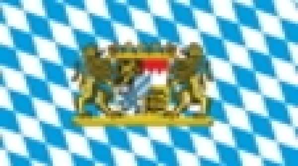 Papierfahnen Bayerische Raute m. Bürgerwappen, 50 Stück