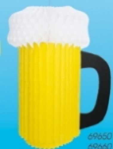 Aufhänger Papier-Bierkrug 49 cm