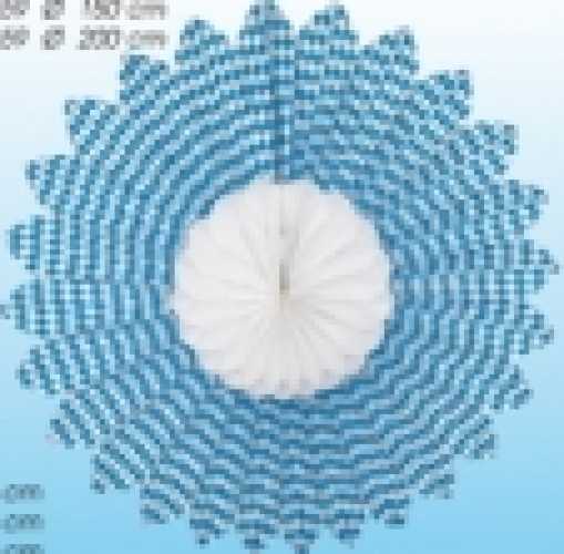 Diamond rosette double 100cm Ø