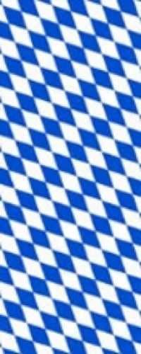 Banner-Fahne 1,50 x 4,00 m, Raute ohne Wappen