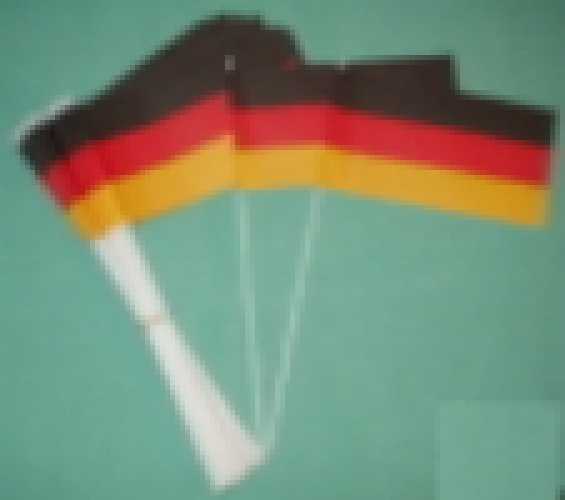 Papierfahnen "Deutschland", Bündel 50 Stck. am Holzstab