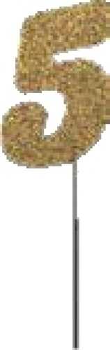 20 x single number 5 gold 7 x 5 cm