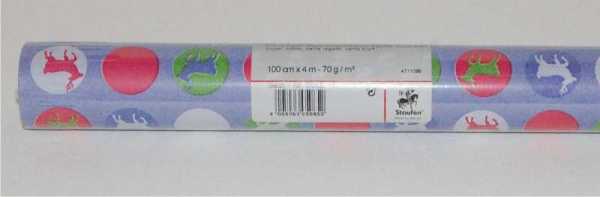 Natron-Kraftpapier, Chrismas News1, 100 cm x 4 m Rolle