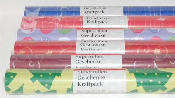 Natron-Kraftpapier, Christmas News, 100 cm x 4 m
