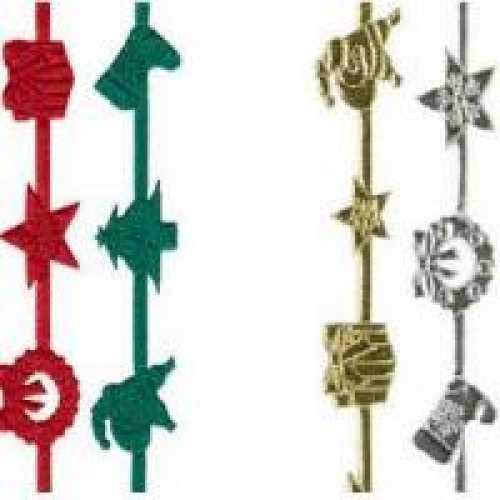 Selbstklebends band Christmas motif, green