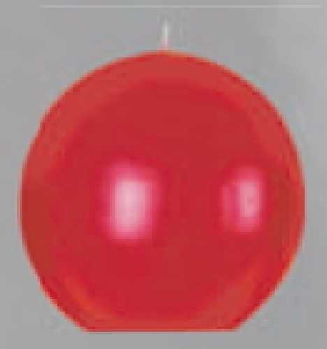 Kugelkerzen rot, 60 mm ø, 16-er Pack