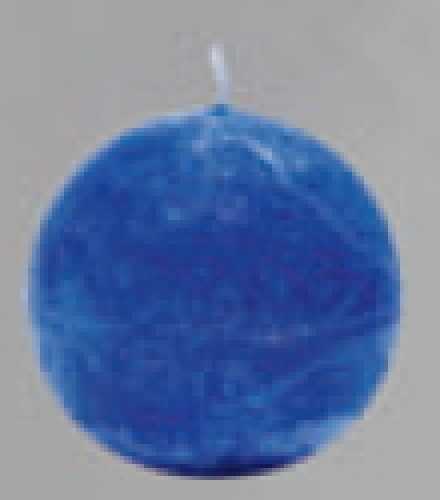 Ball candles TOSCANA dark blue, 80 mm diameter, 4-Pack