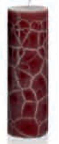 Durchgefärbte Kerzen, aubergine, 2-er Pack