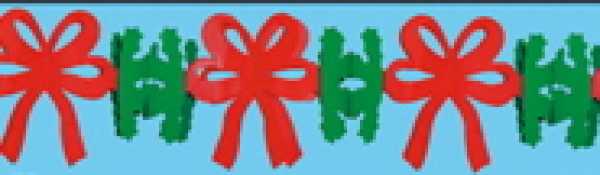 Loop garland green-red
