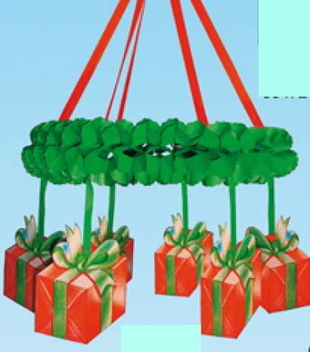 Wreath with six presents, Ø 75 cm