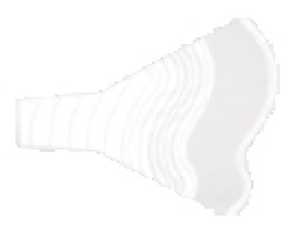 flower bags, white waves (Swing), 50 x 44 x 9 cm, 50 piece