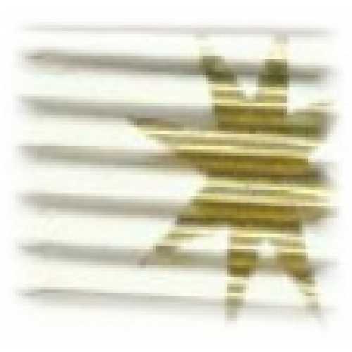 e-wave with stars, white, 50x70cms