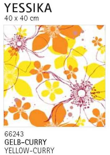 Yessika 40 x 40 cm Gelb-Curry Serviette