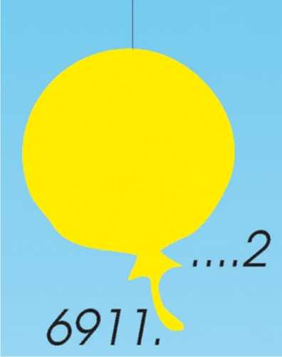 Decorative cardboard balloon 20 cm