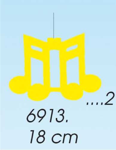 Deko-Musik-Noten Pappe 20 cm