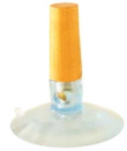 Kopfhalter mit  Plastiksauger , 2,5 cm Ø x 8 cm