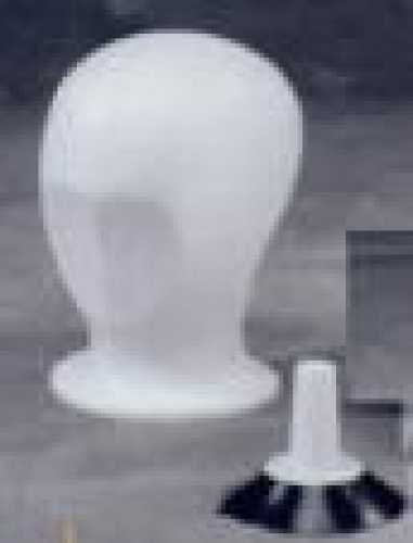Styrofoam head "Visier", white, 42 pieces