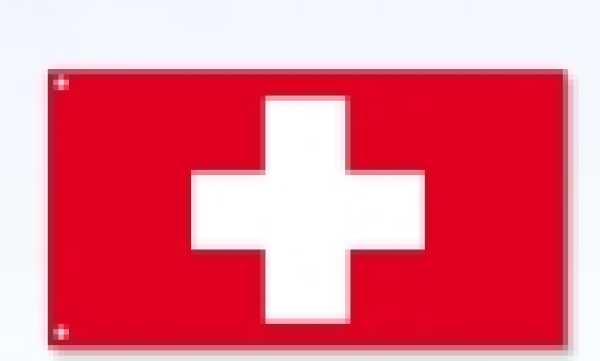 Polyester flags of Switzerland, ca. 90x150 cm