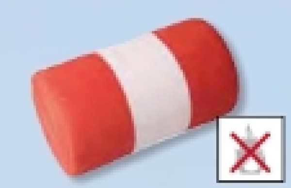 Dekokrepp rot - weiß - rot, 1 Grossrolle
