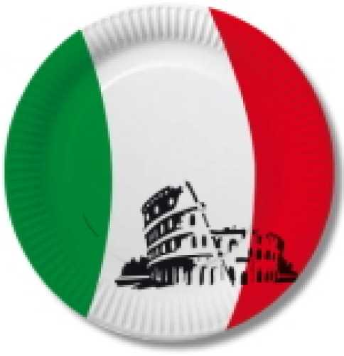 Pappteller Italien 23 cm